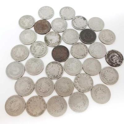 2730	

Approx 37 Liberty Head "V" Nickels
Approx 37 Liberty Head "V" Nickels