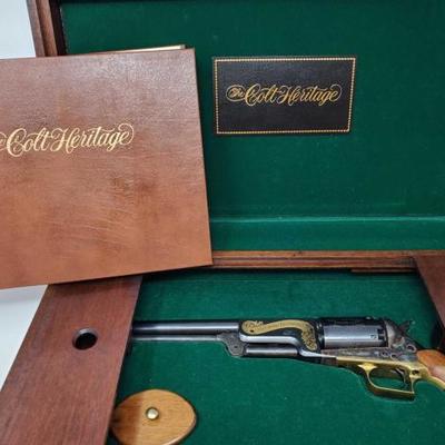 686	

Colt Heritage Commemorative .44Cal Revolver with Wooden Case and Serial Matched Book
Includes wooden case and serial number matched...