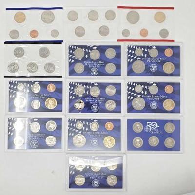 2700	

13 United States Mint Proof Sets
Includes 2006 United States Mint Uncirculated Coin Set Philadelphia, 2006 United States Mint...