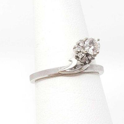#2272 â€¢ 10k Gold Ring With Diamonds, 2.4g
