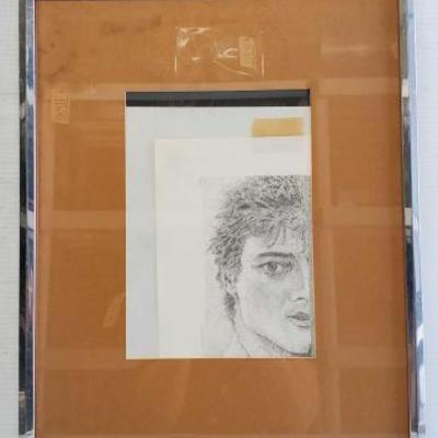 7082	

Framed Sketch
Measures Approx 16"Ã—21"