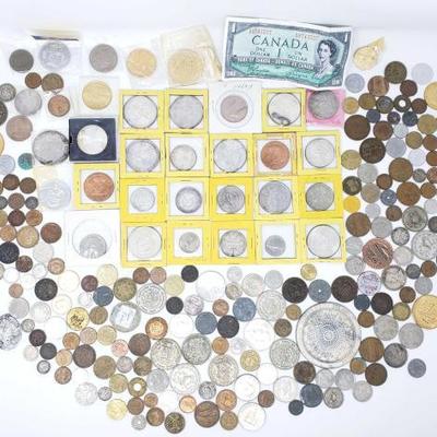 2740	

Foreign Currency And Tokens
Includes Pesos, Canada, India, Guatemala, Paraguay, And More