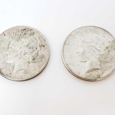 2600	

1923-S And 1923-D Silver Peace Dollars
San Francisco And Denver Mint