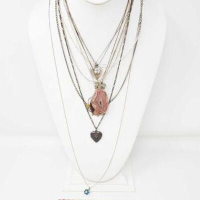 #2306 â€¢ Sterling Silver Necklaces- 124.5g