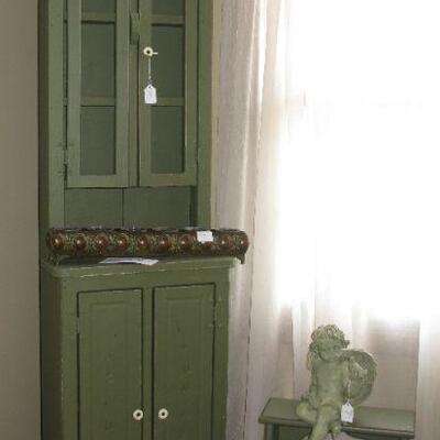 green pine cabinet   BUY IT NOW $ 30.00