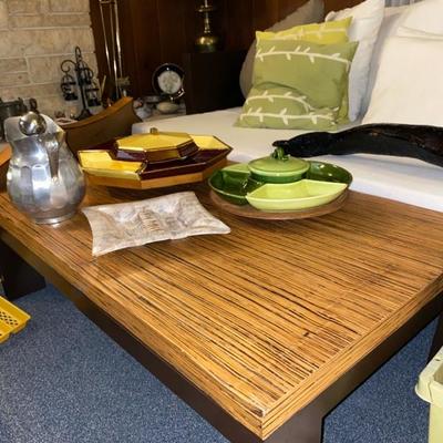 Bamboo Top Coffee Table