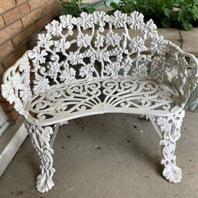 Wrought Iron Garden Bench