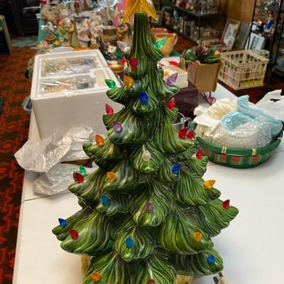3 Tier Green Ceramic Christmas Tree