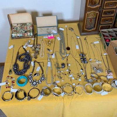 Some of the jewelry in the picture is still available
