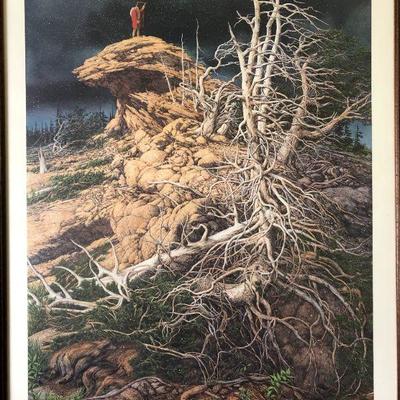 Bev Doolittle Print - Framed, numbered and signed - "Prayer for the Wild Things"