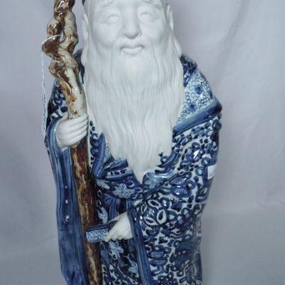 Chinese porcelain standing wiseman