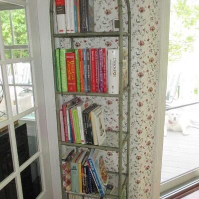 Etagere With Glass Shelves ~ Cookbooks