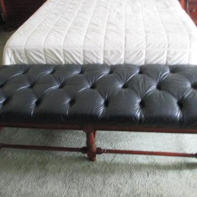 Leather Accent Bench For Any Room 