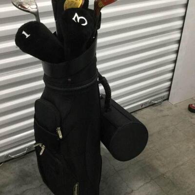 DSH009 Porter Line Black Golf Bag & Clubs
