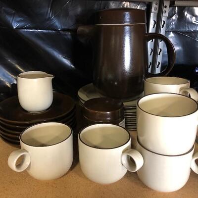MCM Rosenthal Coffee pot, dessert plates, cup & saucers, sugar & creamer