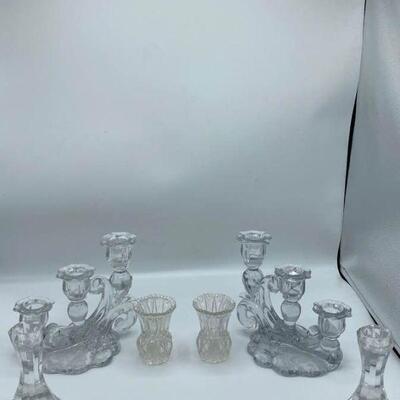 Glass Candleholders