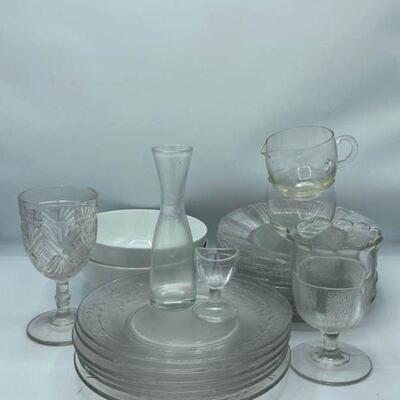Various Glassware and Kitchen Decor