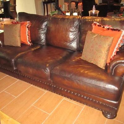 Natuzzi Leather Sofa Living Room Suite 