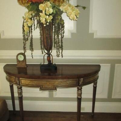 Hall Entry Table with Decor 