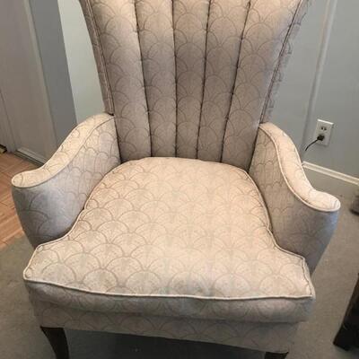 Upholstered arm chair $85