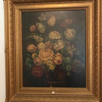 Oil painting of flowers $65
34 X 38 1/2