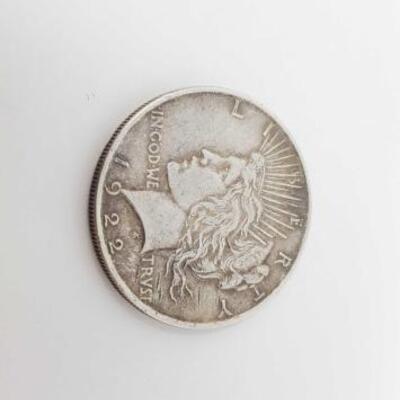 830	
1922 Silver Peace Dollar
1922 Silver Peace Dollar