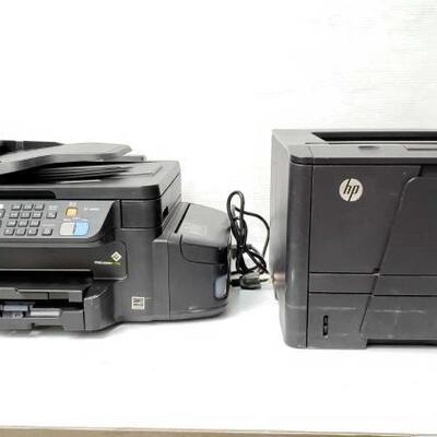 #1350 â€¢ Epson WorkForce ET-4550 EcoTank Printer And HP LaserJet Pro 400 M401N