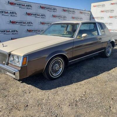 SEE VIDEO...
Year: 1981
Make: Buick
Model: Regal
Vehicle Type: Passenger Car
Mileage: 60630
Plate: 1BJD821
Body Type: 2 Door Coupe
Trim...