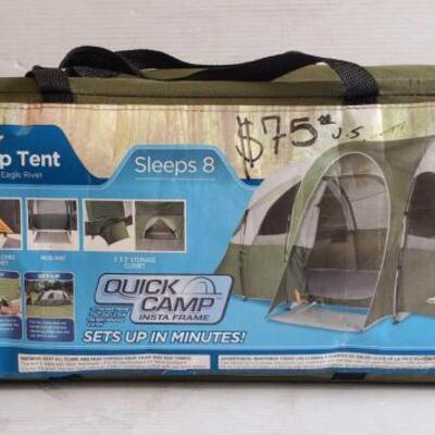 5102	
Eagle River Quick Camp Tent Sleeps 8
Eagle River Quick Camp Tent Sleep