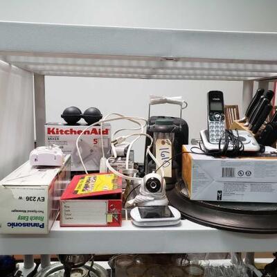 #1610 â€¢ Kitchen Aid Hand Mixer, Motorola Camera, Home Phones, Knife Set, And More
