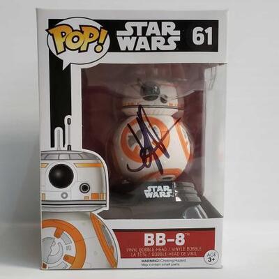 2017	
Signed Pop Star Wars BB-8 - Factory Sealed
Authenticated 190523- Appears to be signed signature unknown 