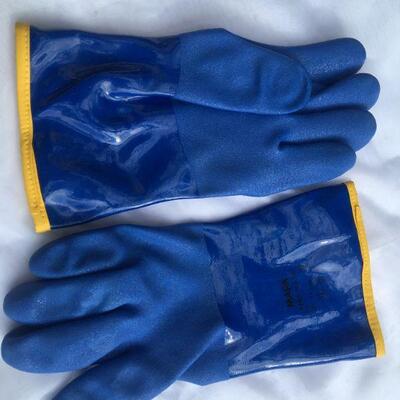 Mapa extreme cold -30C Insulated water proof winter blue gloves sz 10 Large men