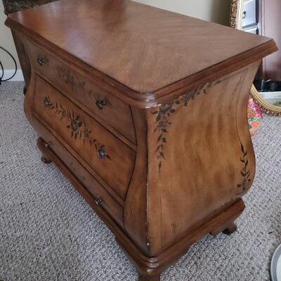 Stenciled Bombe Chest