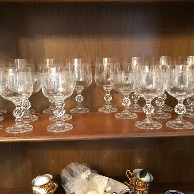 Queen's Lace Pattern Lead Crystal Glasses
