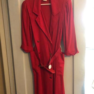 Women's Leslie Fay Vintage Red Dress 