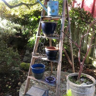 Ladder and Planters 