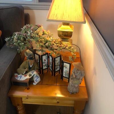 Table lamp and home decor 
