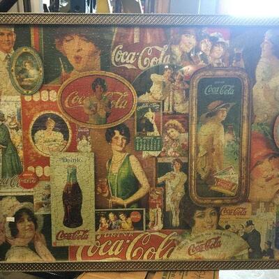 https://www.ebay.com/itm/114447510621	WL7090: Coca Cola Vintage Picture Framed Puzzle Women and Collage Advertise Pickup Only Pickup Only...