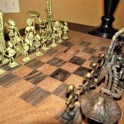 Hand made African chess set