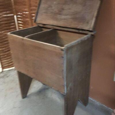 Primitive meal bin from Max Woody