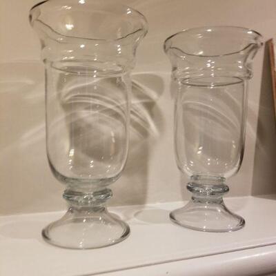 Thick glass vase pair was $325 but NOW $100