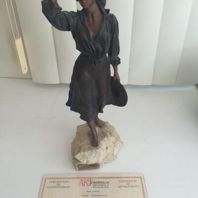 Josep Bofill Bronze Resin Sculpture -Brisa The Breeze- with Certificate of authenticity No. 1904 of 3999