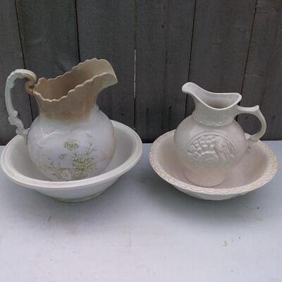 Two Lovely Turn-of-the-Century Pitchers