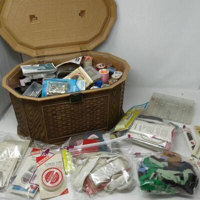 Vintage Sewing Box & Notions
