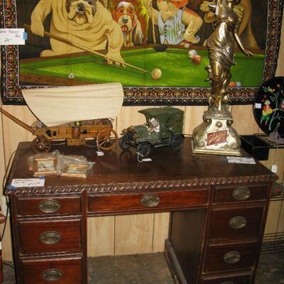 old mahogany desk   buy it now $ 25.00