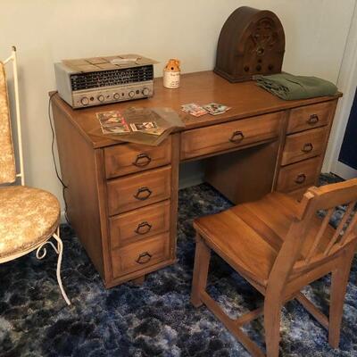 Vintage wood desk 