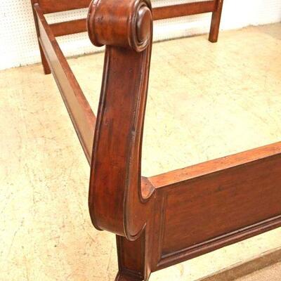 
Lot 525
QUALITY AWESOME fancy walnut queen size bed with rails
