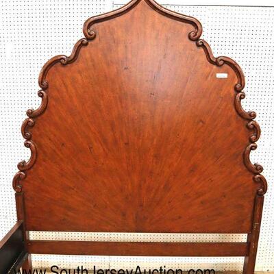 
Lot 525
QUALITY AWESOME fancy walnut queen size bed with rails
