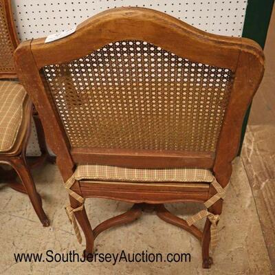 
Lot 502
Set of 6 ANTIQUE French dining room cane chairs with custom wooden seat planks to protect the cane with cushions
