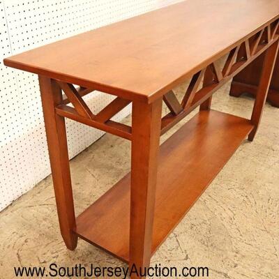
Lot 511
Ethan Allen Furniture SOLID Cherry clean sofa table
